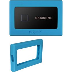 겟기어 실리콘 범퍼 삼성 T7 터치 포터블 SSD 1TB 2TB 500GB USB 32 강력한 충격 흡수 미끄럼 방지 블랙