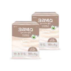 크리넥스 실크소프트 블랑 180매 6입X2팩