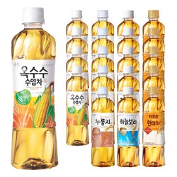 차음료 4종 혼합 하늘보리/카무트현미차/누룽지/옥수수수염차 5개씩, 20개, 500ml