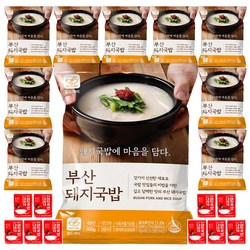 참도깨비 부산 돼지국밥 + 다대기 증정, 10개, 600g