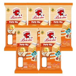래핑카우 벨큐브 24큐브 125g 파티믹스 5개, 125g, 5개
