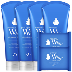 시투와이 퓨어 아쿠아 휩 폼클렌징 120ml 4개 + 휩 비누 2개
