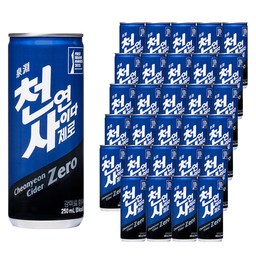천연사이다 제로, 건강한 선택! 250ml 30개로 즐기는 청량감