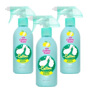온더바디 코튼풋 발을 씻자 풋샴푸 레몬민트향, 3개, 385ml