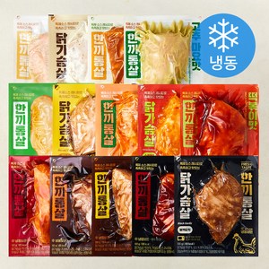 [로켓프레시] 한끼통살 통살 소스 닭가슴살 14종 세트 (냉동)