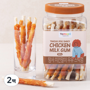 탐사 치킨말이 우유 스틱껌 500g