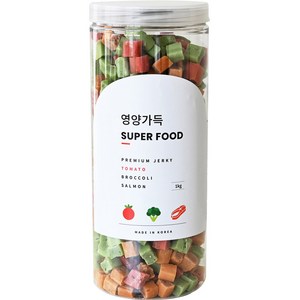 제로랩스 강아지 영양가득 져키, 토마토+브로콜리+연어, 1kg, 1개
