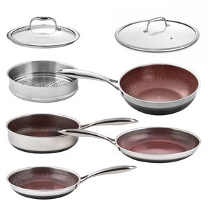 쿡셀 인덕션 IH 세라믹 레드에디션 프라이팬 7종 세트