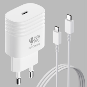 탐사 x 솔루엠 (삼성전기 스핀오프) PD25W PPS C타입 1포트 초고속 충전기 + CtoC 케이블