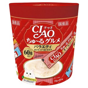 챠오츄르 고양이 구루메 버라이어티 간식 60p