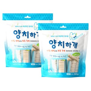 양치하개 강아지 덴탈껌 24p, 스케일링, 360g, 2개