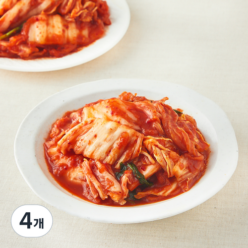 [로켓프레시] 모산김치 갓 담근 썰은 배추김치, 1.5kg, 4개