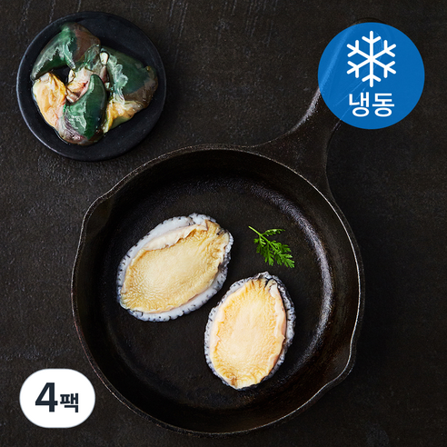 다복 청정바다를 담은 CAS로 급냉한 순살 전복 + 내장 (냉동), 80g(2미), 4팩