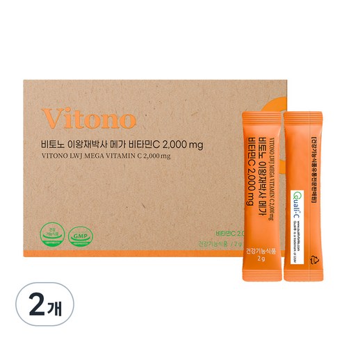비토노 이왕재박사 메가 비타민C 2000mg 고함량 영국산 분말 비타민씨 90포