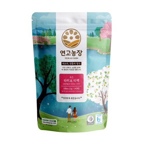 연고농장 볶은 타히보 삼각티백, 1g, 100개입, 1개