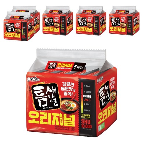 틈새라면 빨계떡 120g