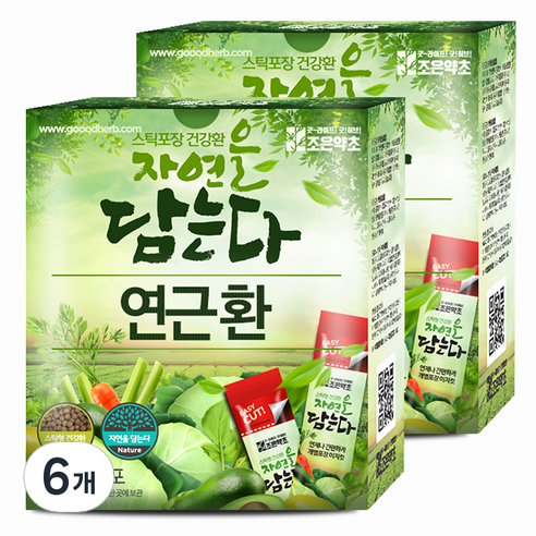 굿허브 조은약초 자연을 담는다 스틱형 연근환, 6개, 90g