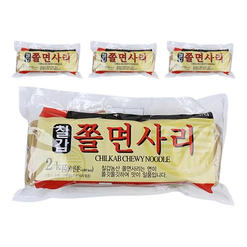 칠갑농산 쫄면사리, 2kg, 4개