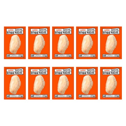 바로드숑 바로 먹는 닭가슴살 커리맛, 100g, 10개