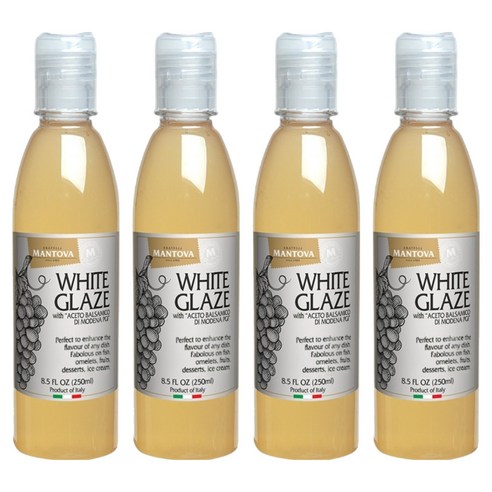 만토바 화이트 발사믹 글레이즈, 250ml, 4개