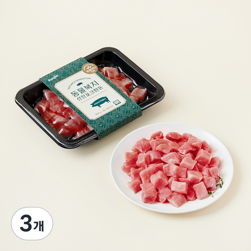 선진포크한돈 동물복지 등심 카레용 (냉장), 300g, 3개