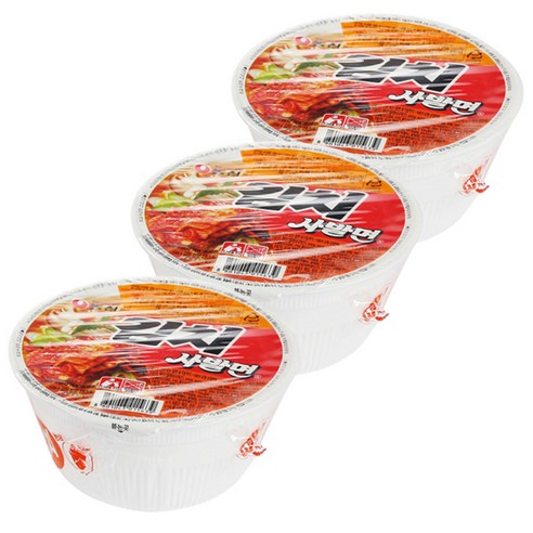 김치사발면 소컵 86g, 3개