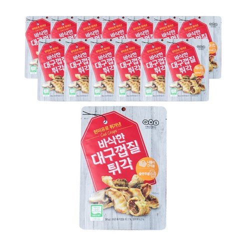 오희숙전통부각 바삭한 대구껍질튀각, 15개, 30g