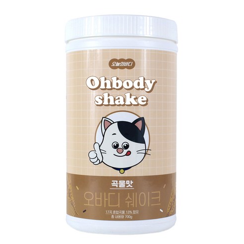 오늘의바디 오바디 단백질 쉐이크 곡물맛, 1개, 700g