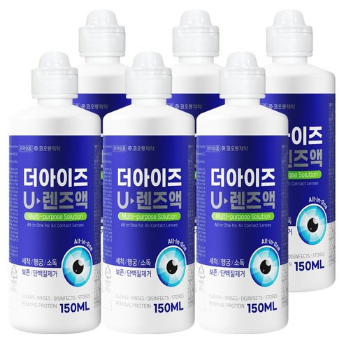 코오롱제약 더아이즈 U렌즈액, 150ml, 6개