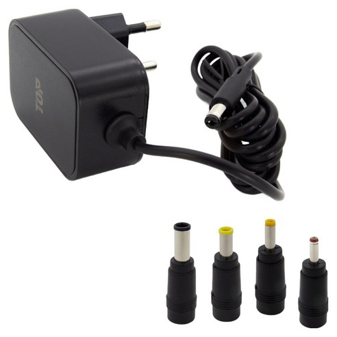 솔탑 DC 12V2A CCTV 1.5m 다용도 멀티 어댑터 + 4종 젠더 세트