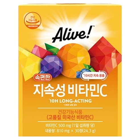 얼라이브 속편한 지속성 비타민C 24.3g