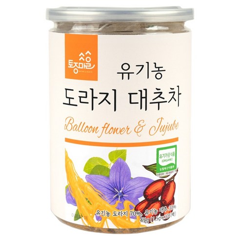 토종마을 국산 유기농 도라지대추차