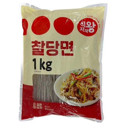 식자재왕 찰당면, 1개, 1kg