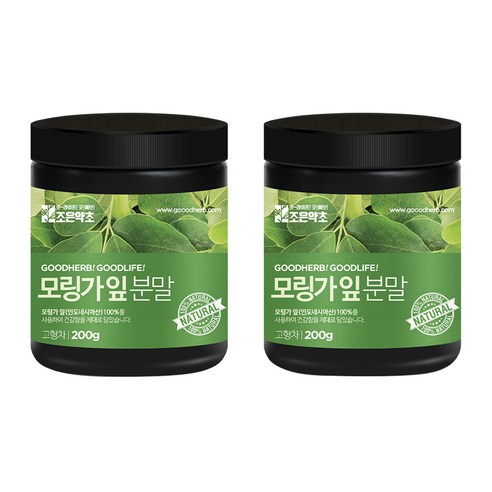 조은약초 프리미엄 모링가 잎가루, 200g, 2개