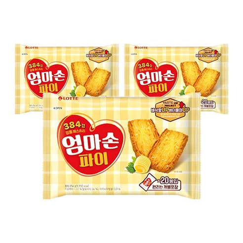 롯데웰푸드 엄마손 파이
