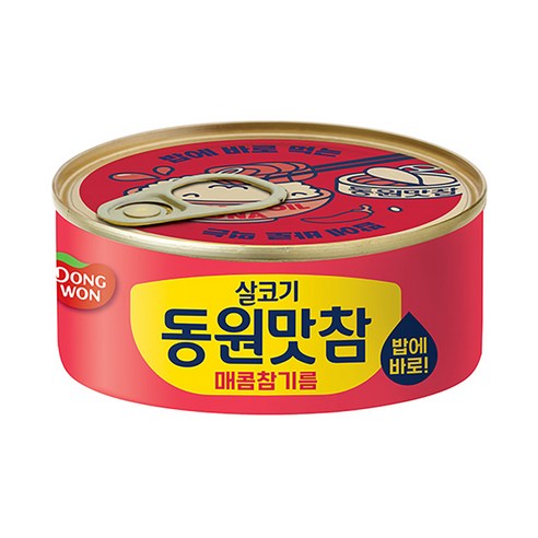 동원 살코기 동원맛참 매콤참기름 통조림, 90g, 1개