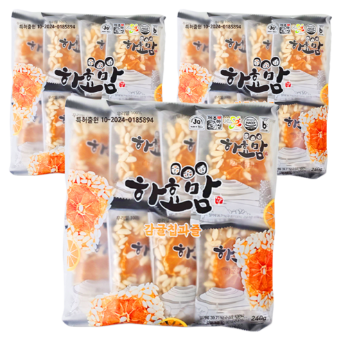 하효맘 제주 감귤칩과즐, 30g, 24개