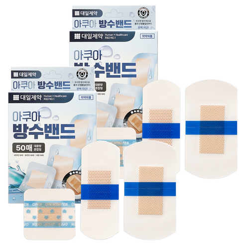대일제약 클린 방수밴드 혼합형, 50개입, 2개