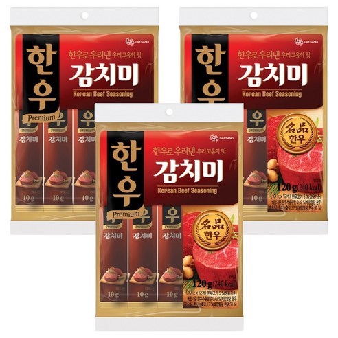 대상 한우 감치미, 120g, 3개