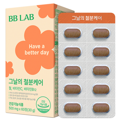 비비랩 그날의 철분케어, 60정, 1개