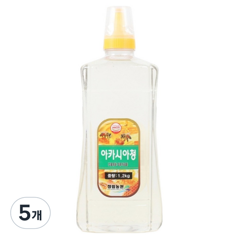 청림식품 소울백서 아카시아청 요리 카페 꿀, 1.2kg, 5개