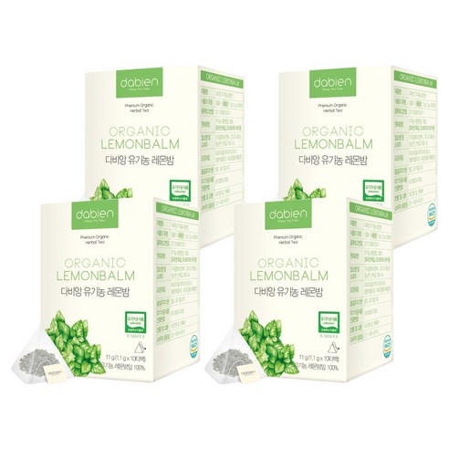 다비앙 유기농 레몬밤, 1.1g, 10개입, 4개