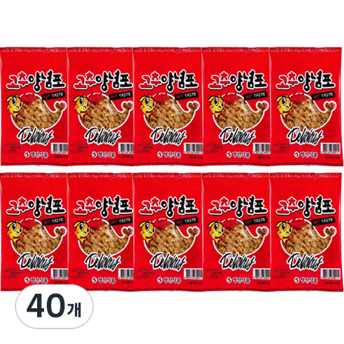 매콤한 추억의 고추양념포, 5g, 40개