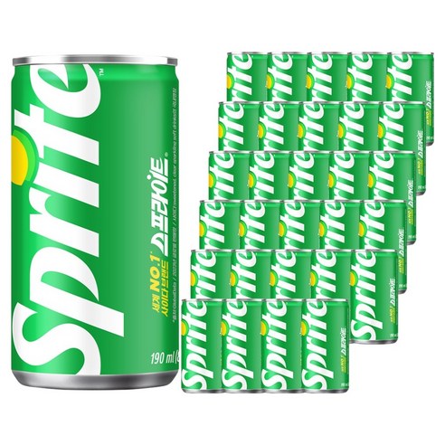 스프라이트 사이다, 190ml, 60개