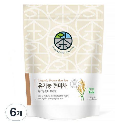 평창다원 유기농 현미차, 1.5g, 20개입, 6개