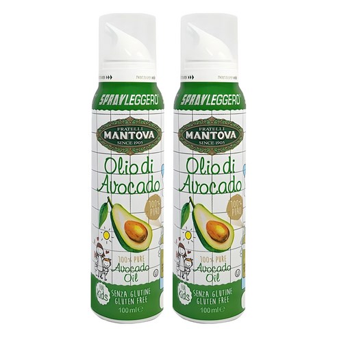 만토바 키즈 오일스프레이 아보카도, 아보카도, 100ml, 2개