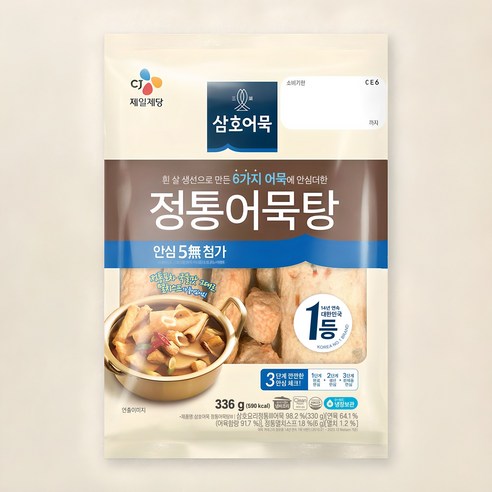 [로켓프레시] 삼호어묵 CJ 정통어묵탕, 336g, 3개
