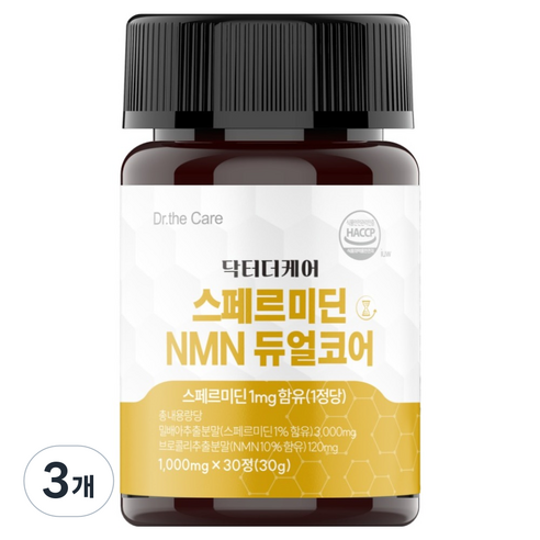 닥터더케어 스페르미딘 NMN 듀얼코어 30g, 3개, 30정