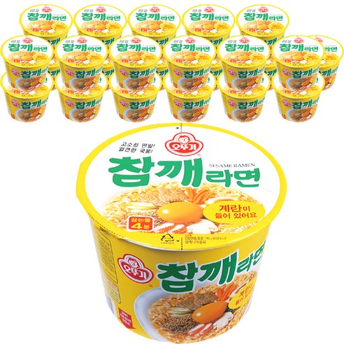 오뚜기 참깨라면 큰컵, 24개