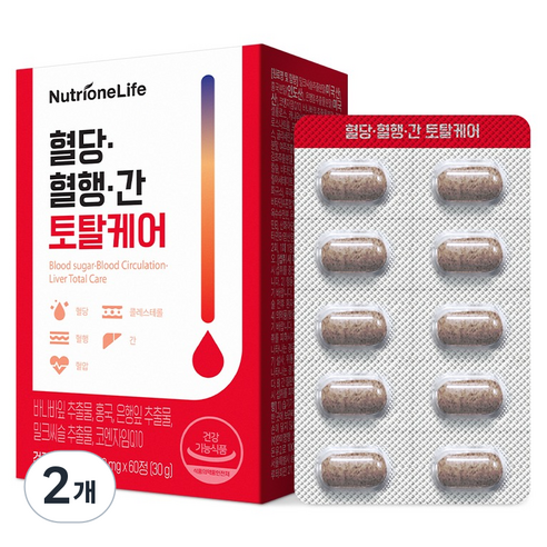 뉴트리원 혈당 혈행 간 토탈케어 30g